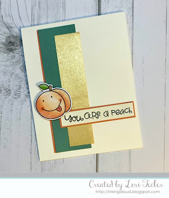 You Are a Peach card-designed by Lori Tecler/Inking Aloud-stamps and dies from Paper Smooches