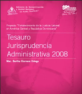 Tesauro 2008 Nicaragua PDF, jurisprudencia administrativa laboral