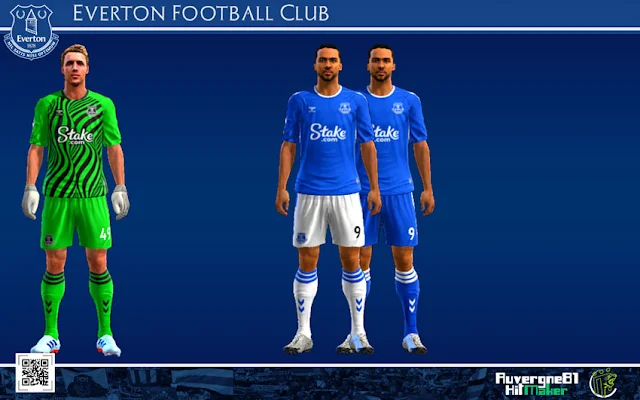 Everton 22-23 Kits For PES 2013
