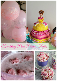 Sparkling Pink Princess Party- from easy princess perfect recipes & simple decorating ideas to cake inspiration