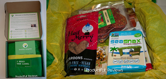 Healthy Surprise, Healthy Surprise review, Healthy Surprise Subscription box, Hail Merry Macaroons, Seasnax