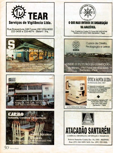 REVISTA VER-O-PARA - VER EDITORA ANO III- Nº 07 JAN-FEV-95 SANTAREM SINTESE POETICA DA AMAZONIA