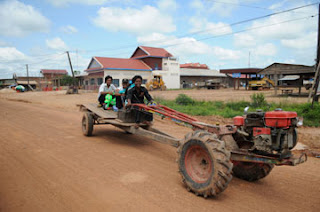 The tractor we bought for Ponheary's cousin