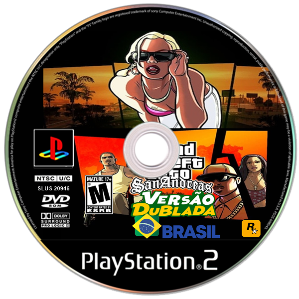 San Andreas Dublado Em Portugues Jogo Dvd Playstation 2
