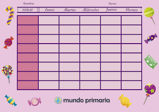 horario para colegio de caramelos