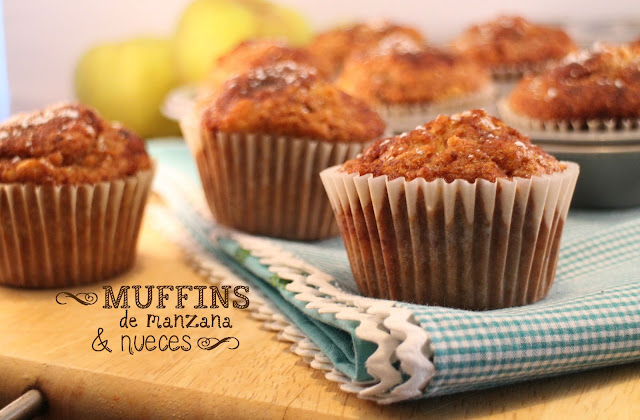 apple-nuts-muffins, muffins-de-manzana-y-nueces