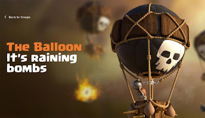 Data lengkap strategi dan biaya upgrade Balloon di COC