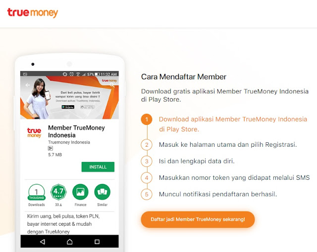 Cara Mudah Kirim Uang Dengan TrueMoney