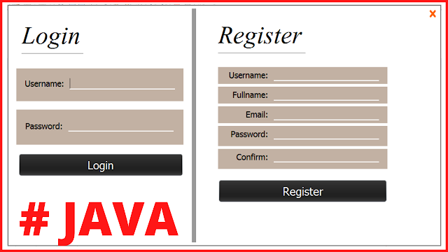 Java - Login and Register Form Using Text File