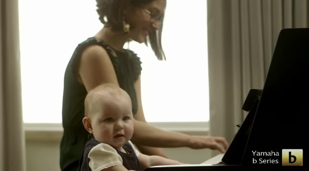 Adorable Baby is the Star of Yamaha's B-Series Piano Advert "Key Shuffle"