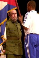 Teofilo Stevenson and Fidel Castro