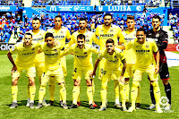 VILLARREAL C. F. Temporada 2018-19. Javi Fuego, Funes Mori, Álvaro, Vicente Iborra, Raba y Andrés Fernández. Alfonso Pedraza, Jaume Costa, Manu Trigueros, Xavi Quintillà y Carlos Bacca. GETAFE C. F. 2 VILLARREAL C. F. 2. 18/05/2019. Campeonato de Liga de 1ª División, jornada 38. Getafe, Madrid, Coliseum Alfonso Pérez (13.579 espectadores). GOLES: 1-0: Portillo (13’). 1-1: Iborra (44’). 2-1: Maksimovic (76’). 2-2: Gerard Moreno (87’).