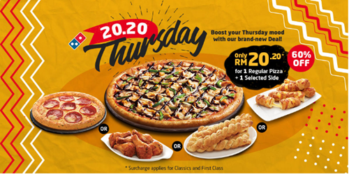 Beli Dominos Pizza Online Promosi Murah Hari Khamis Rm20 20 Aerill Com Lifestyle