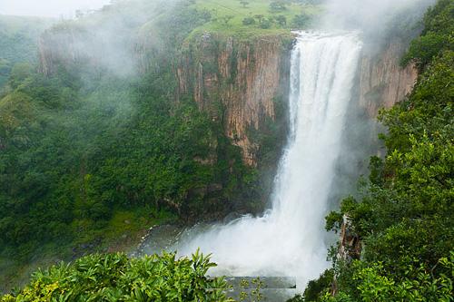 Howick Falls 364ft Height - Natal South Africa...