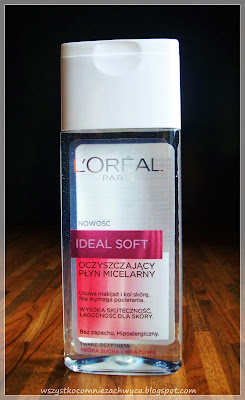 L'oreal, Ideal Soft, Oczyszczający płyn micelarny, skóra sucha i wrażliwa