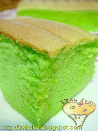 Izah Muffin Lover: Pandan Cheese Cake