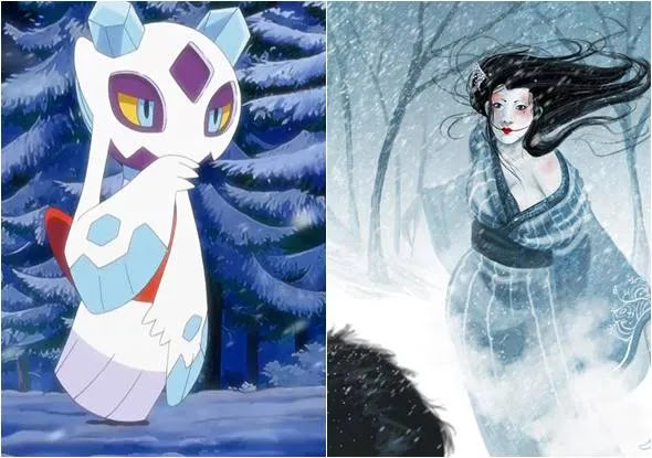 Froslass o Pokémon inspirado na lenda de Yuki-Onna