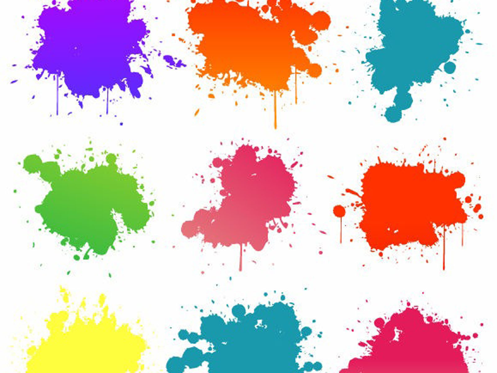 wallpaper Color Blots Wallpapers