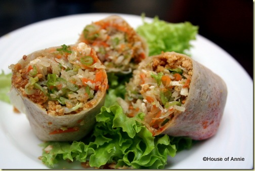 popiah using freshly made skins