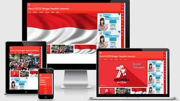 Fullsite W3CSS Republik Indonesia Responsive Blogger Template Special HUT KE 71 RI di Maharani Template 2016