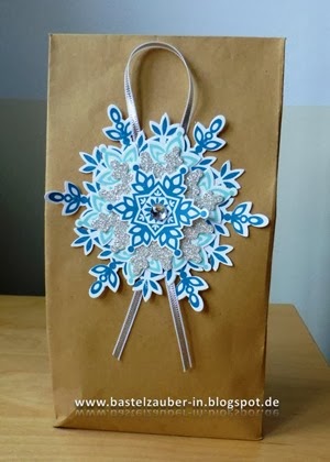 Weihnachtstüte blau-fertig