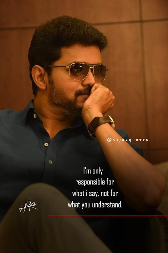 Vijay Attitude Quotes | Vijay Quotes - Tamil Status Quotes