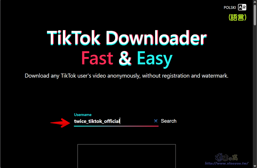 Tiker.cc 免費線上 TikTok 下載器