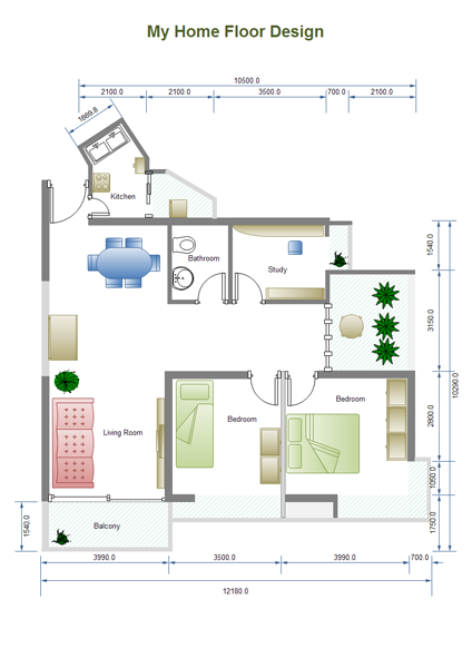 Desain Denah rumah