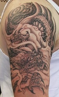 Tattoo Naga di  Lengan  Dragon Tattoo Gambar  Seni Tattoo