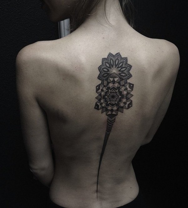 spine tattoo ideas for women 2