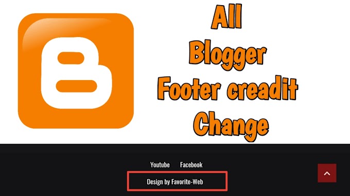 2 wayes blogger footer creadit change