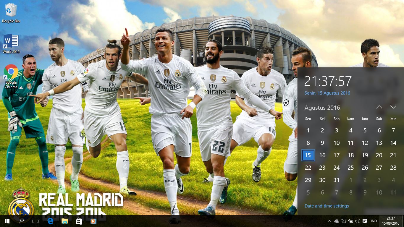 Real Madrid 2016 Theme For Windows 8 And 10 Windows 10 Themes