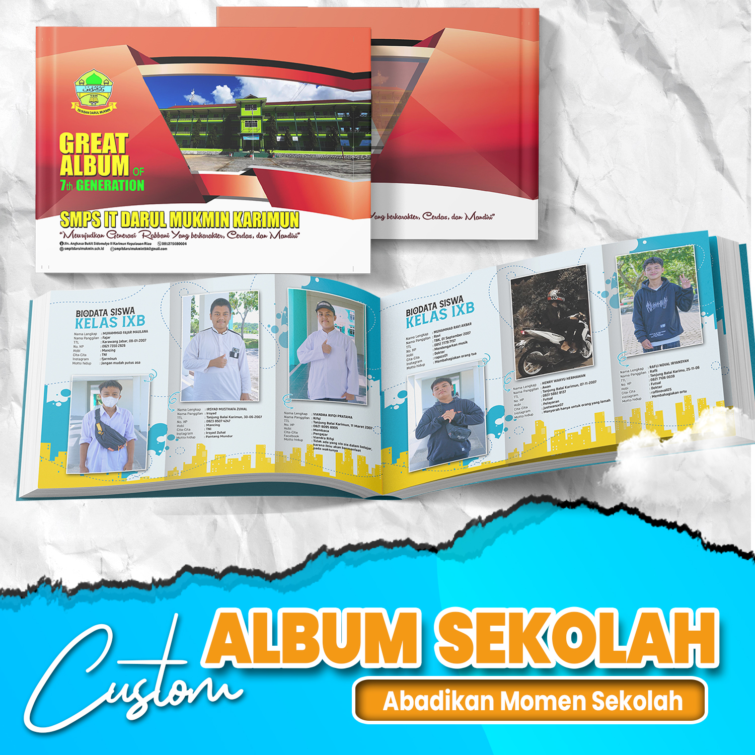 buku tahunan sekolah pekanbaru