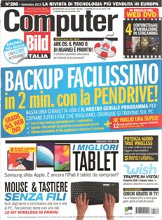 Computer Bild Italia 260 - Settembre 2019 | ISSN 1824-9906 | PDF HQ | Mensile | Computer | Tecnologia
Computer Bild Italia è la versione italiana della rivista di tecnologia più venduta in Europa, è la testata più completa e aggiornata in materia di Tecnologia ed Elettronica di consumo. Test rigorosi, staff europeo altamente specializzato, accuratezza delle informazioni, fanno di Computer Bild Italia la migliore guida all'acquisto del mercato, la più autorevole. Indirizzata ad un lettore attento ai contenuti e alla precisione delle informazioni fornite, Computer Bild Italia è capace di interessare e coinvolgere sia l'utilizzatore evoluto sia l'utente alle prime armi.