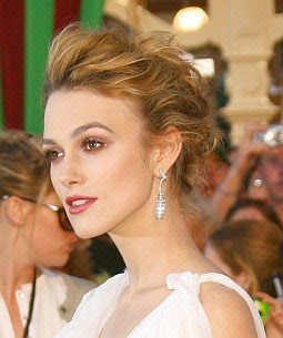 Keira Knightley Sexy Updo Hair Style