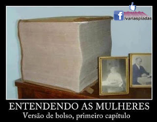 Entendendo as mulheres. Foto para Facebook.