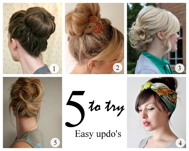 updo hairstyle for work