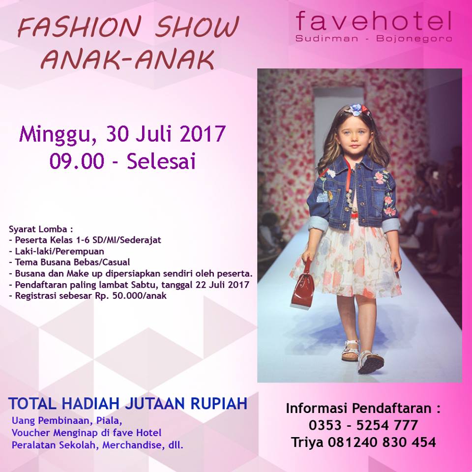  Lomba  Fashion  Show  Anak  anak  lomba  foto bayi balita 2019  