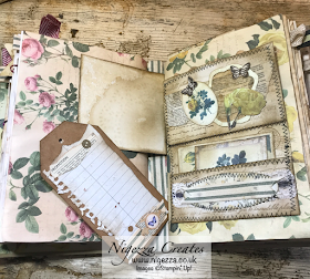 Nigezza Creates My First Junk Journal: Final Part Taking Out A Signature & Finishing Off