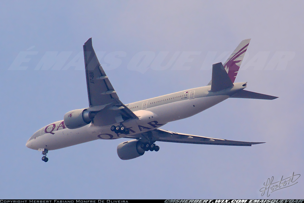 Grupo É MAIS QUE VOAR | Qatar | A7-BBI | Boeing 777-200LR