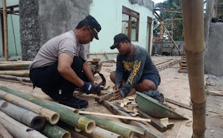 Pekan Keempat Proses Renovasi Masjid Nur Iman, Polres Sukoharjo dan Warga Setempat Antusias Bergotong Royong