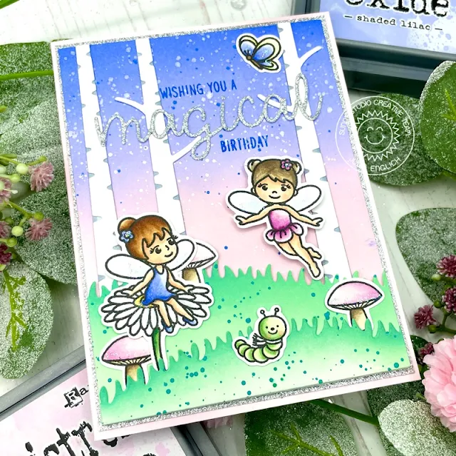 Sunny Studio Stamps: Garden Fairy Rustic Winter Dies Home Sweet Gnome Birthday Card by Julia Englich