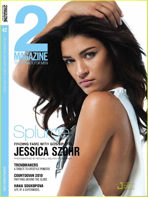 American Dutch Actress Jessica Szohr Cover Shoot For 2 Magazine and 