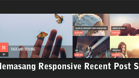 Memasang Responsive Recent Post Slider