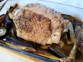 Tacchino e melanzane al forno - Baked turkey with eggplants