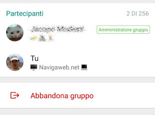 evitare gruppo whatsapp