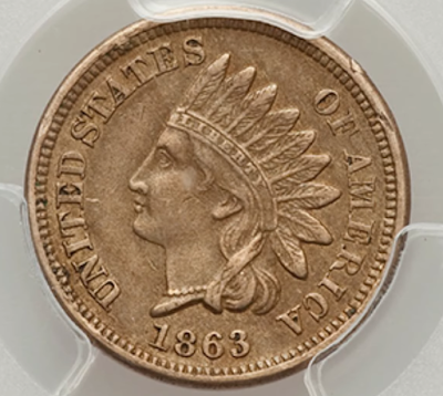 1863 Indian Head Penny Value