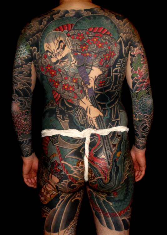 Japanese Back Body Samurai Tattoo. Japanese Samurai Tattoo Art