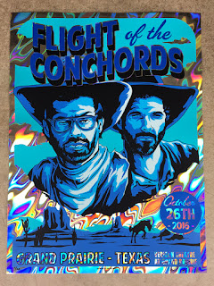 Ian-Williams-Flight-of-the-Conchords-Grand-Prairie-Poster-Lava-Foil-Variant-2016