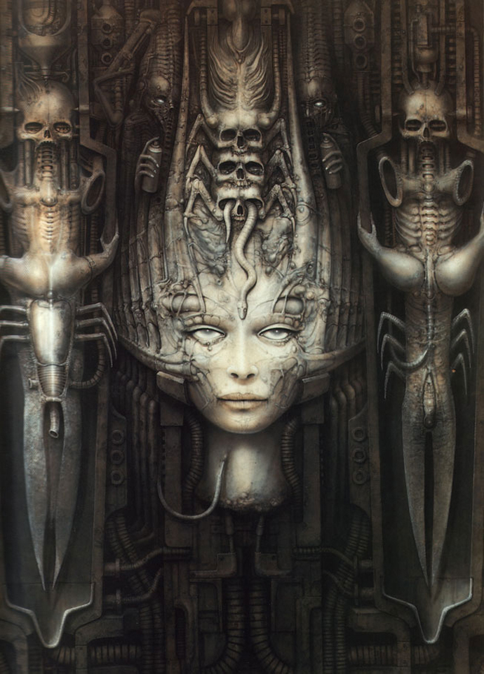 hr giger tattoo. hr giger art